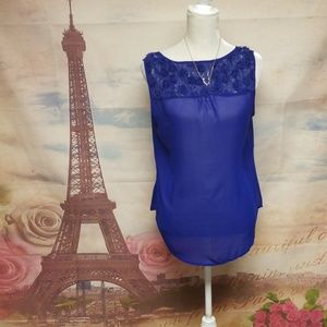 ⭐️ Anthropologie MINE Royal blue sleeveless